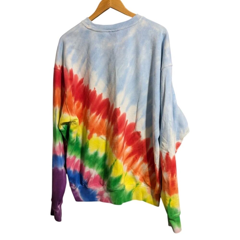 Teddy Fresh In Rainbows Tie Dye Oversized Sweatshirt Large Unisex Discontinued C - Picture 8 of 11